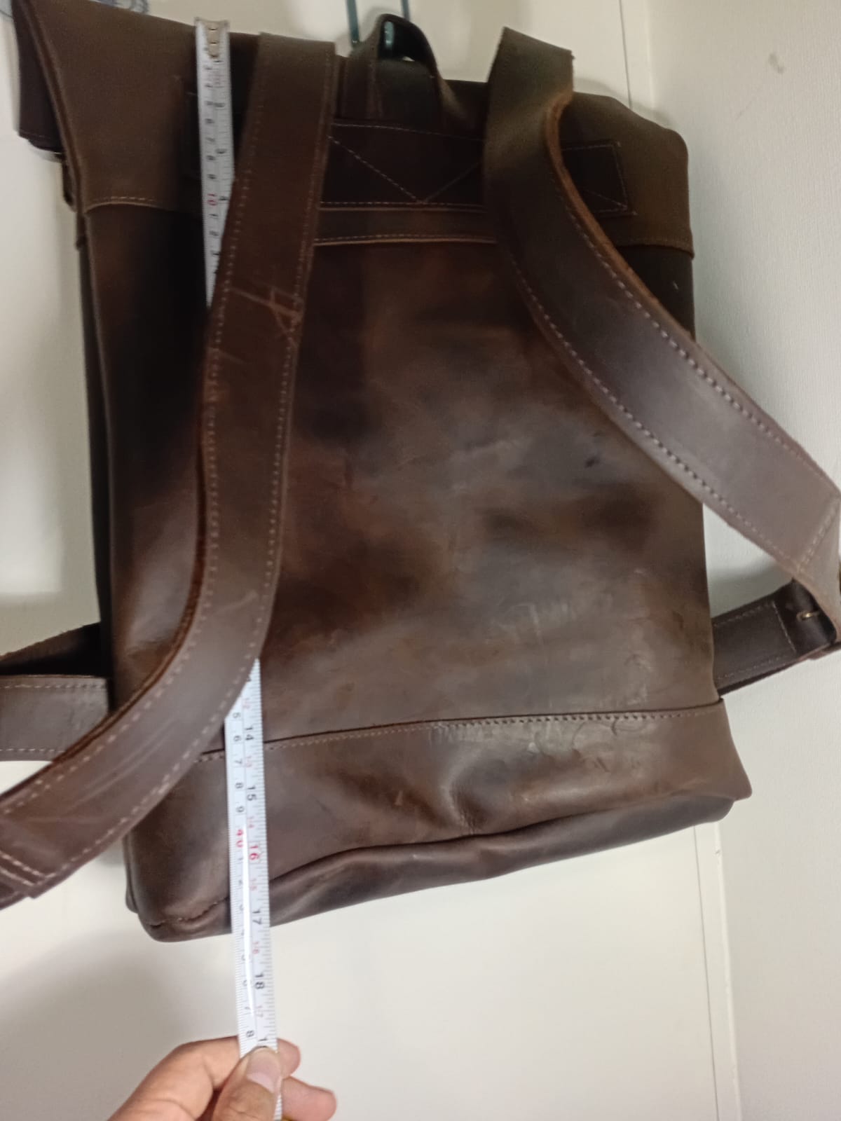 Mochila cuero 100% - Unisex